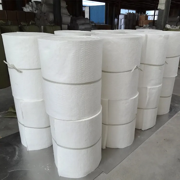 Kiln oven thermal insulation 1260 ceramic fiber blanket 128kg/m3 160kg/m3 aluminum silicate fiber blanket