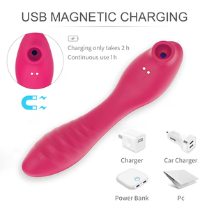 Vendita calda riscaldata Dildo vibratore di Dildo di calore 2 In 1 aspirante di calore massaggio bacchetta vibratore corpo pieno di riscaldamento ventosa vibratore aspirante aspirante Dildo - Product Image 4