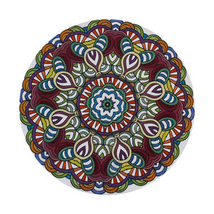 Sous-verre rond en terre de diatomée de la série Flower, absorbant et isolant thermiquement, pour tasses et bols, anti-brûlure - Product Image 3