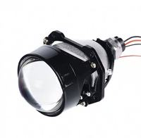 Projecteur LED de voiture 2,5 pouces à double faisceau, ampoule de phare haute puissance, feux de croisement et de route, Saison 05, 12V, universel, pour tuning et rétrofit