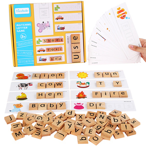 2025 gioco di abbinamento lettere in legno dei primi bambini Montessori alfabeto educativo di ortografia giocattoli per bambini ragazzi ragazze - Product Image 3