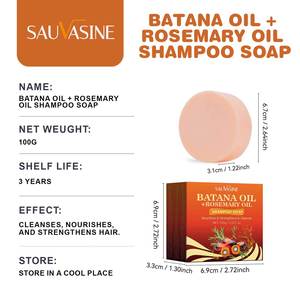 Jabón en Barra para el Cabello de 100g, Ecológico, Limpiador Suave, Nutritivo, Anticaspa, con Aceite de Batana y Aceite de Romero - Product Image 3