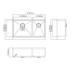 Venta al por mayor contemporáneo hecho a mano doble tazón <span class=keywords><strong>grande</strong></span> casa de campo delantal fregadero frontal duradero y multifuncional - Product Image 3