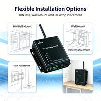 Passerelle LoRaWAN US915 SX1302 Multi-canaux avec liaison cellulaire 4G, RS485, RS232, LAN, montage sur rail DIN, ChirpStack, MQTT, YFL1410-4G