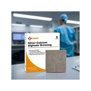 Carbou 2025 Nieuwe Trend Getrimd Antibacterieel Zilver Calcium Antimicrobiële Alginaatverband Voor Wondverzorging - Product Image 1