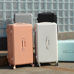 Valise 24 pouces 32 pouces avec serrure à combinaison, roues universelles, couleurs macaron, couleur unie, unisexe, pour les voyages - Product Image 2