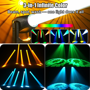 ไฟหัวขยับ LED BSW 3in1 กำลังไฟ 500W พร้อมระบบ CMY CTO แสงบีม สปอต วอช ซูม สำหรับเวที ไนท์คลับ บาร์ ดีเจ ดิสโก้ คอนเสิร์ต งานอีเว้นท์ ขายส่ง รับสั่งทำ - Product Image 3