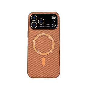 Funda Magnética Antigolpes de Fibra de Carbono para iPhone 17/16/15/14PRO Max con Gran Visibilidad y Protectores de Lente - Product Image 2