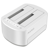 MAIWO K3062D 2 alat gratis Mini USB 3.2 Gen1 2.5 "/3.5" SATA HDD / SSD stasiun Dok duplikator LED Hard Disk Drive Dock