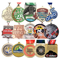 Fabricant professionnel de médailles, logo personnalisé, taille personnalisée, médaille en alliage de zinc/fer/cuivre, émail doux, médaille souvenir personnalisée