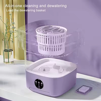Mini machine à laver pliable 8L nettoyage en profondeur pour sous-vêtements chaussettes Mini laveuse portable pour dortoir voyage blanchisserie