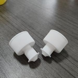 28mm PP Plastic Non-Spill Push Pull Cap with Ribbed Closure for Chemical Industrial Use - Product Image 5