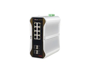 Commutateur réseau industriel géré L2+ 2.5G à 12 ports, 90W PoE, 8 ports PoE 10/100/1000/2500M + 4 ports SFP 1/10G Uplink - Product Image 4