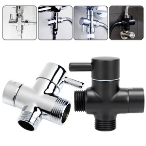 Válvula de Repuesto Plateada G1/2" Entrada Hembra X G1/2" Salida Macho para Adaptador en T de Brazo de Ducha, Válvula Desviadora de Cierre - Product Image 5