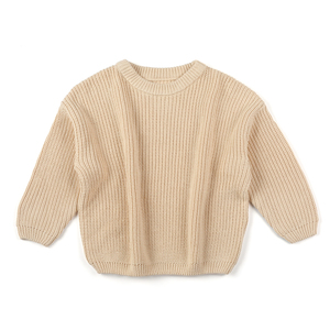 Suéteres de punto para bebés y niñas, jersey liso de otoño e invierno, sin cantidad mínima, venta al por mayor - Product Image 6