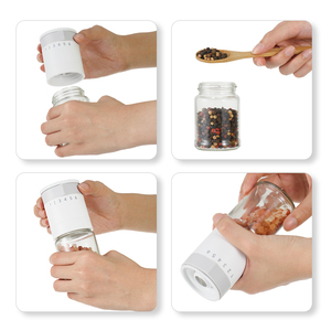 Nouveau Design 2025 Moulin à Épices Manuel Portable avec Meule en Céramique et Réglage de la Finesse, Ensemble de Moulins à <span class=keywords><strong>Sel</strong></span> et Poivre pour la Cuisine - Product Image 4