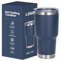 Mug à café isotherme à double paroi en acier inoxydable de 30 oz avec revêtement en céramique sans BPA, tasse de bureau pour cadeau d'affaires