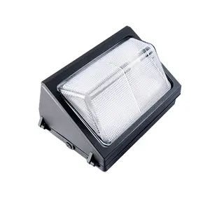 2019 Etl Dlc 40W 60W 90W 120W 150W 200W 100-277V Led muur Pak Licht 120lm/W Wallpack Glas Cover Meanwell Driver Wandmontage