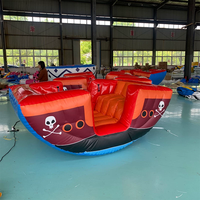 Bateau aquatique gonflable hermétique et écologique, modèle Pirate Arc-en-ciel Balançoire à bascule Pastèque, Prix usine