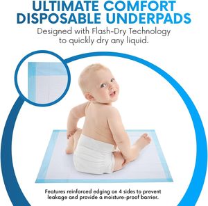 Fábrica de etiqueta privada Muestra gratis Cama Almohadillas de orina Cama sanitaria médica Hombres Incontinencia Impermeable Gruesa Incontinencia de hospital - Product Image 4