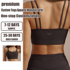 Wholesale Custom Logo Women Gym Workout <strong>Sports</strong> <strong>Bra</strong> Lightweight Fitness Stretchy Double Strap Yoga <strong>Bra</strong> - Product Image 1
