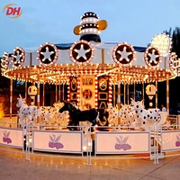Manège de carnaval à 24 places avec moteur à entraînement par le haut, Attraction de fête foraine, Carrousel, Manege, Karussell