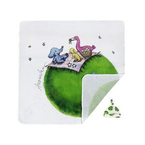 Ensemble cadeau personnalisé ODM avec couverture d'été pour bébés garçons et filles, bonnet et bandeau, couverture 120*120cm pour siège <span class=keywords><strong>auto</strong></span> bébé - Product Image 2