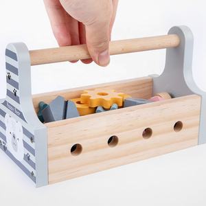 Boîte à outils en bois pour enfants, jeu d'assemblage et de démontage de noix, jouets en bois pour le développement de l'intelligence des bébés, <span class=keywords><strong>exercices</strong></span> de <span class=keywords><strong>logique</strong></span> - Product Image 4