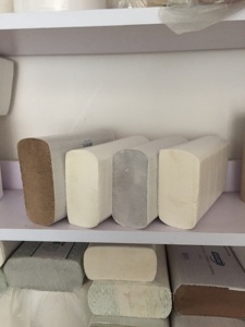 Toalla de papel de mano entrelazada de color marrón Kraft embalaje personalizado - Product Image 5