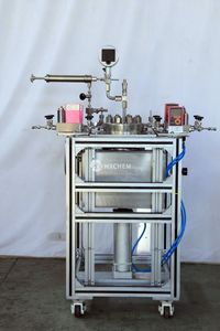 Système de réacteur de laboratoire haute performance bibo 1 litre sans agitation, avec régulateur de débit et dispositif d'échantillonnage en acier inoxydable - Product Image 3