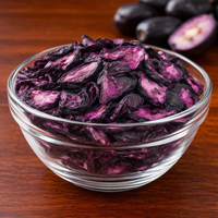Premium Kwaliteit Zoete Gefreeze-droogde Zwarte Jamun Schijfjes Licht & Knapperig Bulkverpakking 100% Echt Fruit Gezond Zonder Suiker Klaar om te Eten Snack
