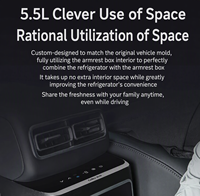 Réfrigérateur OEM ODM Li Auto L7 5,5 L à double zone, réfrigérateur de console personnalisé pour les marques d'accessoires pour véhicules électriques