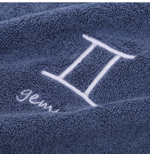 12 signos del zodiaco toallas faciales logotipo bordado personalizado toallas de baño juegos de regalo de vacaciones para adultos bebé niños hogar hoteles - Product Image 6