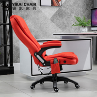 Chaise de bureau au design moderne, réglable en hauteur, avec dossier haut, fonction massage et chauffage, pour bureau à domicile