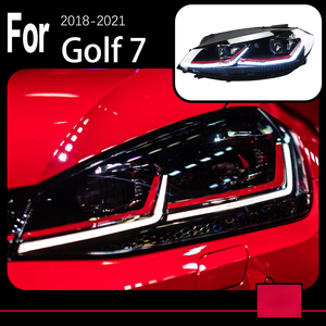 Piezas de estilo de coche para Golf <span class=keywords><strong>7</strong></span> MK7.5 2018-2021 <span class=keywords><strong>7</strong></span>.5gen faros delanteros LED o faros de xenón LED proyector Dual FACELIFT - Product Image 2