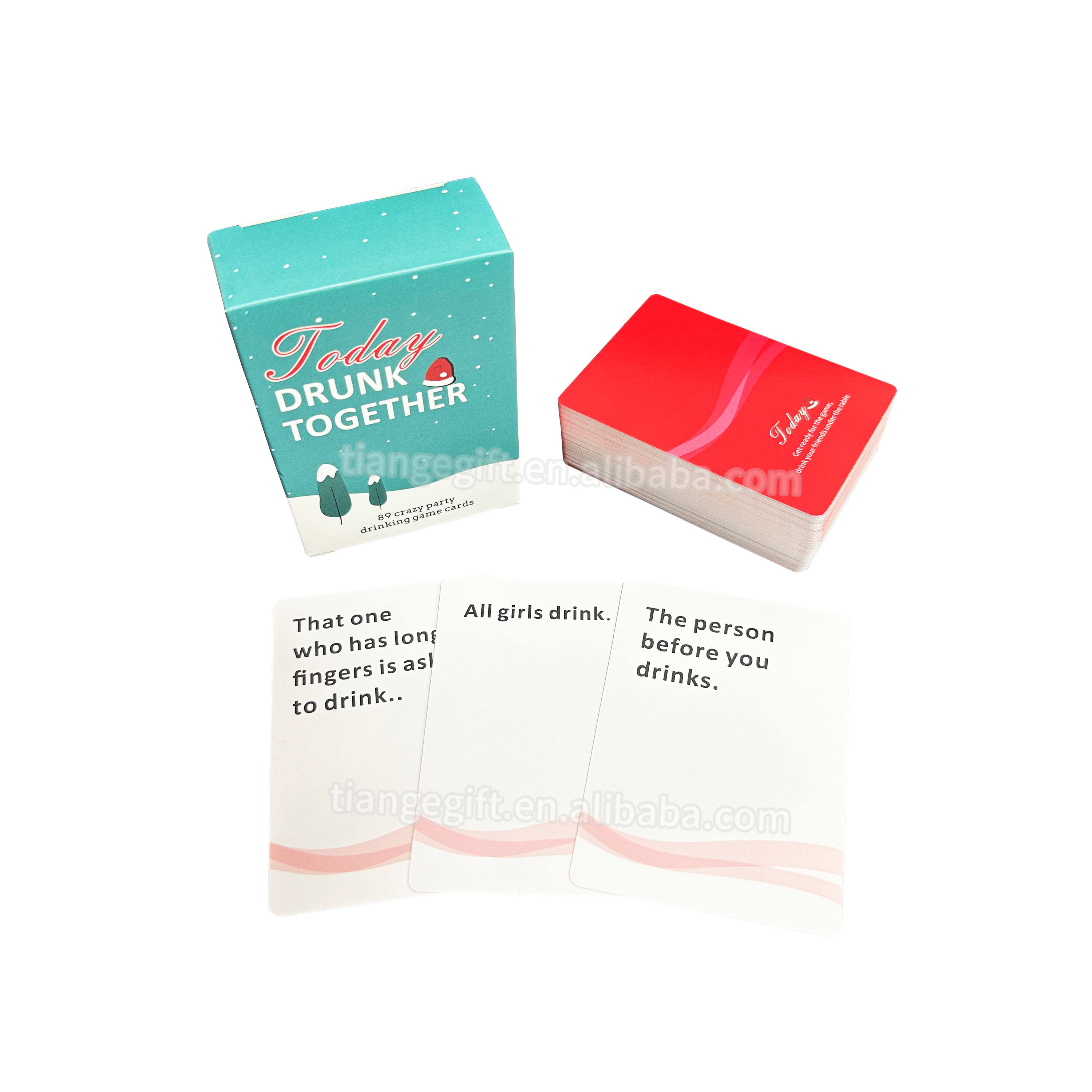 50-100 tarjetas con caja de papel