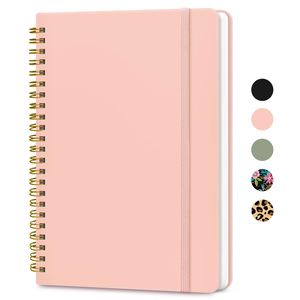 Premium A5 5x7 <b>Notebook</b> Spiral Bound 70 Sheets Leather Strap Cute Style Custom Logo Corporate Gift - Product Image 1