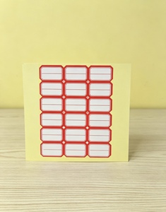Étiquettes de prix autocollantes imperméables 14x24 mm, étiquettes inscriptibles, papier de support jaune, pour noms/numéros et notes - Product Image 6