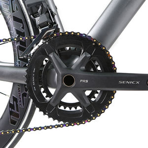 Bicicleta de Carretera de Carbono | Bicicleta de Carreras con Cuadro de Carbono de Alto Módulo 700C, Frenos de Disco Hidráulicos Inalámbricos WheelTop TX-24S - Product Image 6