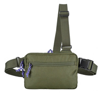 Sac de poitrine décontracté pour homme, style sport, imperméable, anti-RFID, en polyester, pour l'été, sacs de voyage personnalisés, fermeture éclair, LINGKE