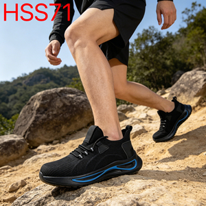 HY, Zapatos de Senderismo de Camuflaje con Tejido de Punto a Precio Económico, Antipinchazos, Duraderos, con Suela de PU/PU Inyectado, Zapatos de Tenis HSS007 - Product Image 3