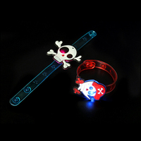 Accessoires d'Halloween Jouets lumineux LED Bracelets en caoutchouc lumineux de dessin animé pour enfants Halloween