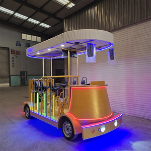 Mini <span class=keywords><strong>limusina</strong></span> eléctrica para 9 pasajeros, autobús personal ecológico para turismo y excursiones, coche de <span class=keywords><strong>fiesta</strong></span> para turismo - Product Image 6