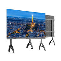 Pantalla LED Interactiva Inteligente Ultrafina de 2560x1280 Pulgadas, Máquina de Conferencias LED Todo en Uno P1.25 con Gráficos y Animación