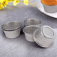 Gefrier schrank & Ofen Safe Mini 150ML Back becher Muffin Cupcake Ramekin Einweg-Aluminiumsc halen Runde Eierkuchen form Zinn folien pfannen