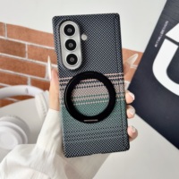 Étui magnétique de luxe à motif quadrillé pour Samsung Galaxy Z Fold 8 Fold 7 8 Ultra avec support anneau et béquille, compatible charge sans fil