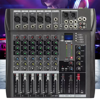 Console de mixage audio professionnelle CT6 Music Stereo DJ Mixer 6 canaux avec MP3, meilleur équipement audio