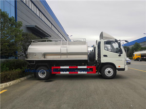 Foton <strong>Food</strong> <strong>Grade</strong> Milk <strong>Tanker</strong> Truck with 304 Stainless Steel <strong>Tanker</strong> - Product Image 4