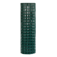 Rouleau de grillage soudé carré robuste en PVC de 1''/2'' avec pliage pour cages de volailles et de lapins agricoles et cloisons d'entrepôt