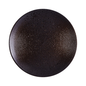 ESTICK Assiette creuse en céramique de style japonais rétro, créative, noire, pour restaurant, avec glaçure colorée personnalisée, assiette en os, assiette de table - Product Image 5